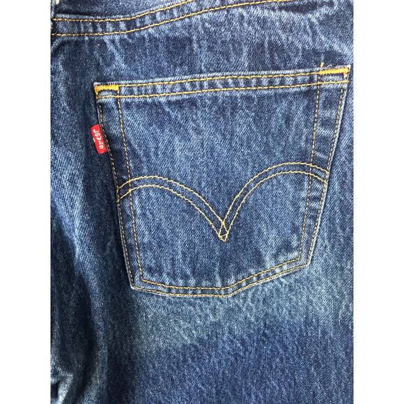 Vintage Y2k Levi's 501 501XX Classic Straight Blue Button Fly Denim Jeans 31x36 - Picture 7 of 12